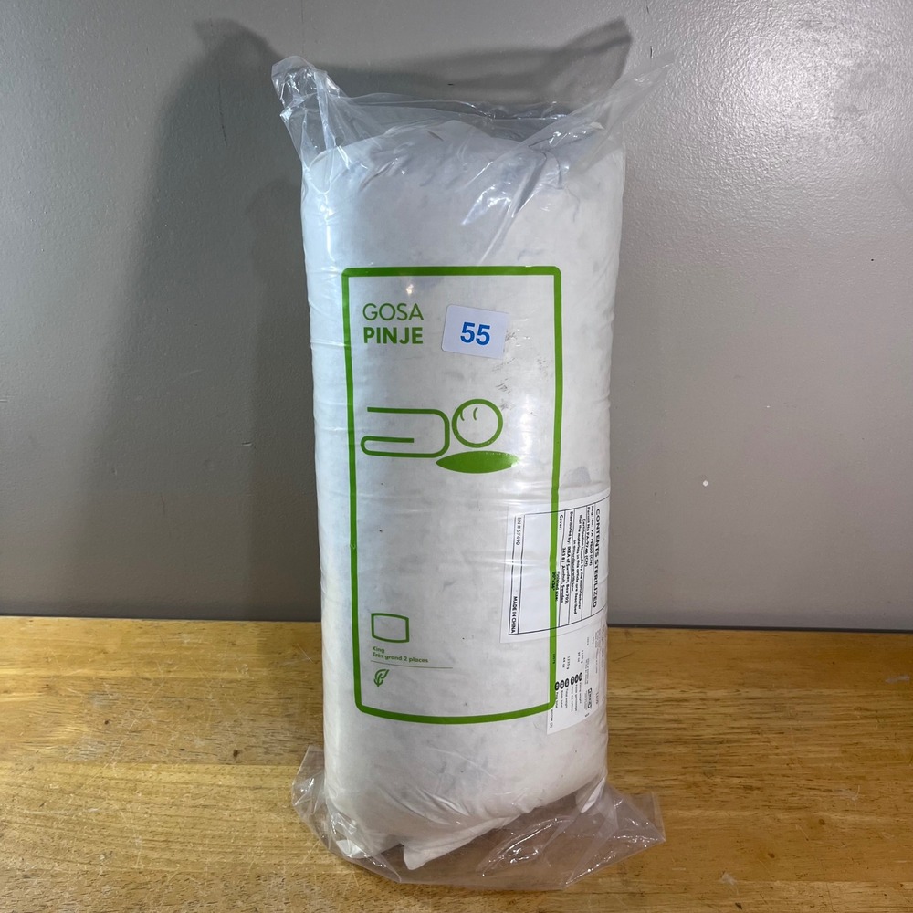 IKEA Gosa Pinje King White Firm Side Sleeper Duck Feather Down Pillow 20x36